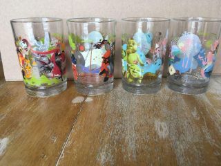 2007,  Dreamworks,  McDonald ' s Shrek The Third,  Set of 4 Drinking Glass Tumblers 3