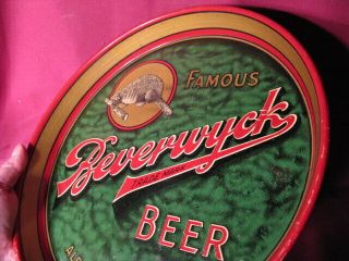 Scarce Beverwyck Beer Tray w Beaver Logo Albany York 5