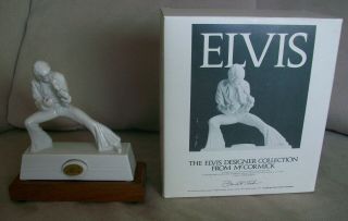 Elvis Presley Mccormick Miniature Designer I White Decanter
