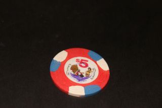 Rare Dunes $5 Casino Chip Las Vegas Rated M