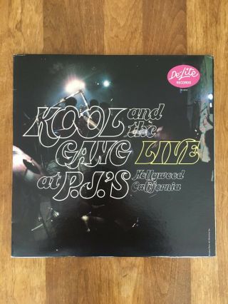 Kool And The Gang “live At Pj’s” Lp (dee - Lite,  1971)