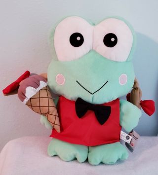 15 " Sanrio Keroppi Girlfriend Keroleen Frog Plush Large Lovey