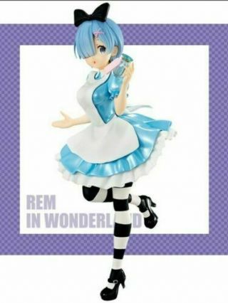 Anime Re:life In A Different World From Zero Rem In Wonderland Pvc Figure