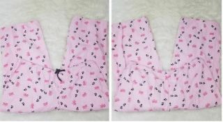 Pink Panther Womens Plus Pajama Lounge Pants 40x23 Pink 100 Cotton Snap Fly
