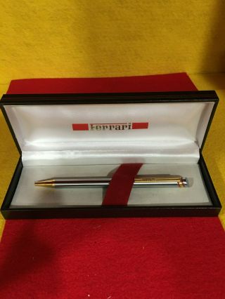 Ferrari Formula Silver Ballpoint Pen Designed By Cartier In The Mid 1980 