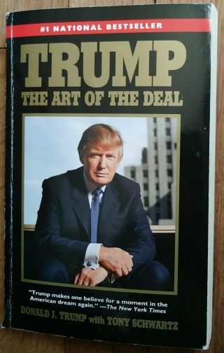 President Donald Trump " Autographed Hand Signed " The Art Of The Deal Book