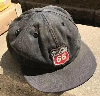 Vintage 1930s Phillips 66 Baseball Cap Hat Oil Antique Gas
