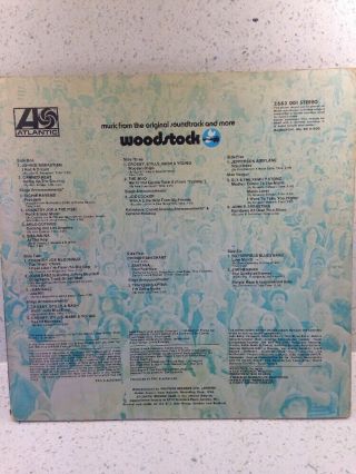 Woodstock 3 Lp Set Various Canned Heat Who Hendrix Etc Vinyl