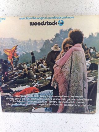 Woodstock 3 LP Set Various Canned Heat Who Hendrix Etc Vinyl 2