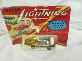 Vintage Topper Johnny Lightning Spoiler Rare In Package Green Red Line Era