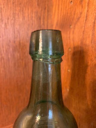 M.  E.  O ' Brien PHILA Emerald Green Squat Vintage Bottle 2