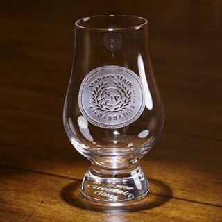 Your Logo Carved On 2 Glencairn Whiskey Glasses (set Of 2)