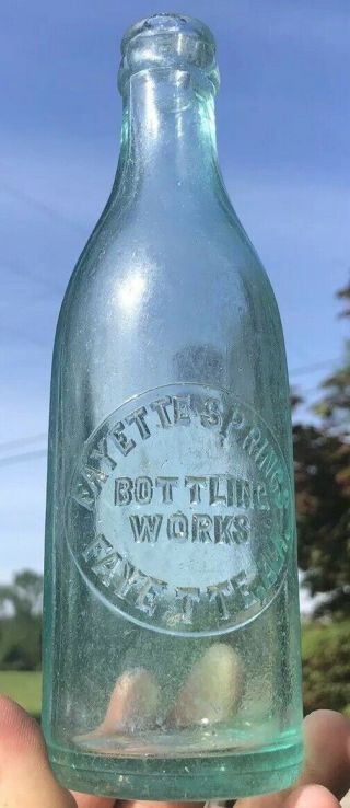 Fayette Alabama Circle Slug Soda Bottle Fayette Springs Ala Rare Early