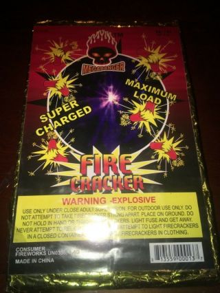 Megabanger Charged 80/16 Firecracker Brick Label