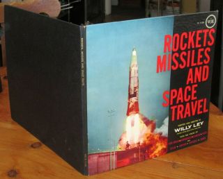 SIGNED by Wernher Von Braun 1958 Rockets & Space Travel LP Willy Ley VOX 11.  120 8