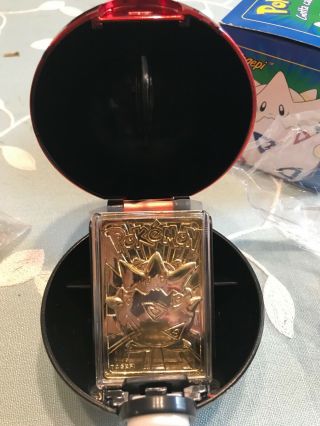 Charizard and Togepi 23K Gold - Plated Trading Cards and Pokeball from Burger King 2
