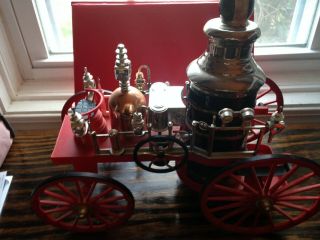 Antique Collectible 1867 Mississippi Fire Engine Jim Beam Decanter Empty