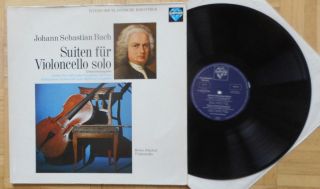 Reine Flachot Bach Complete Suites For Cello Solo 2 X Lp Saphir Stereo