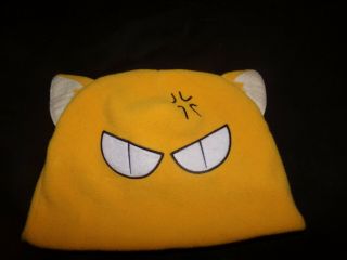 Official Kyo Sohma Angry Cat Fruits Basket Fleece Hat.  Funimation