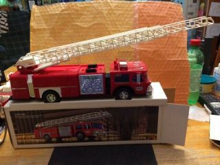 1986 Hess Toy Fire Truck Bank,  Red Truck.