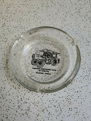 Vintage Advertising Ashtray Pioneer Engineers Club Of Indiana Rushville,  Ind.  St