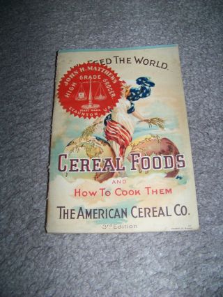 American Cereal Co 3rd Edition John H.  Matthews Staunton Va Forbes Co Boston