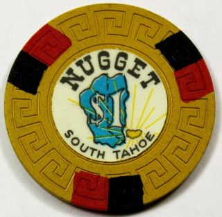 The Nugget Casino South Lake Tahoe,  Nevada $1 Gaming Chip - 1st Issue
