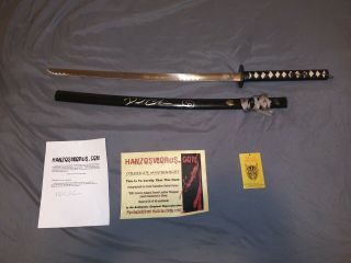 Kill Bill Sword,  Hatori Hanzo Sword,  Autographed Sword,  David Carradine,