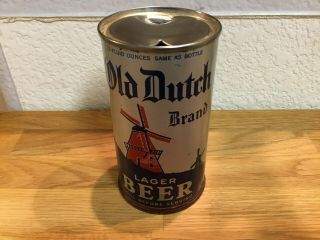 Old Dutch Beer (105 - 35) Empty Oi Flat Top Beer Can By Old Dutch,  Brooklyn,  Ny