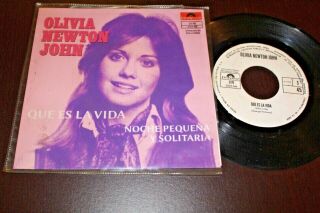 Olivia Newton John Que Es La Vida 1972 Mexico 7 " Promo 45 Pop Vocal