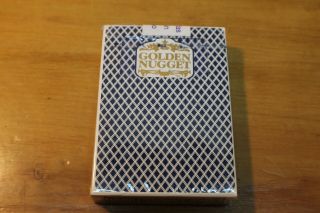Vintage Golden Nugget Las Vegas Casino Blue Playing Cards Deck