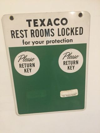 Texaco Restroom Sign Nos