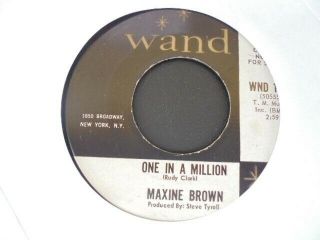 Maxine Brown One In A Million Wand Northern Soul 45 Hear