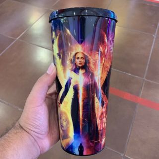 X - Men Dark Phoenix Movie Collectible Large Plastic Cup With Lid From Cinemex