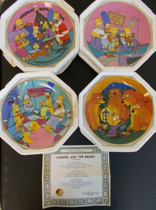4 Diff 1991 Simpsons Collector 