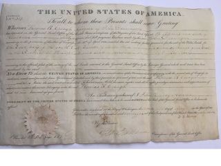 John Quincy Adams 1825 Land Grant For Clarke County Alabama