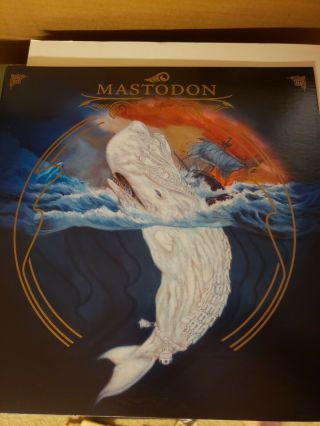 Mastodon Leviathan Vinyl Record Lp Bone White Never Played Metal