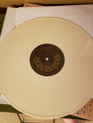 Mastodon Leviathan Vinyl Record LP Bone White Never Played Metal 4