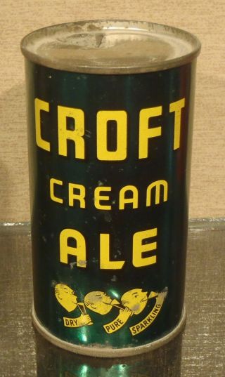 1930s Croft Cream Ale Flat Top Beer Can Irtp Boston Mass Keglined 3 Products