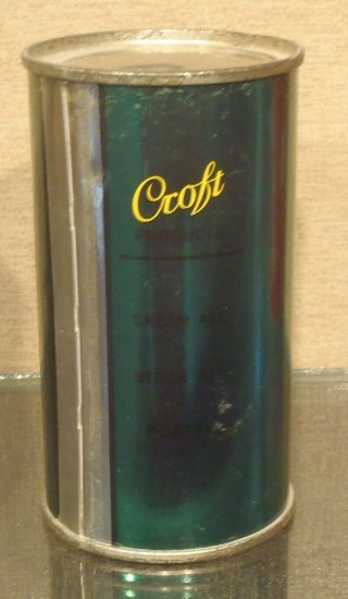 1930s CROFT CREAM ALE FLAT TOP BEER CAN IRTP BOSTON MASS KEGLINED 3 PRODUCTS 2