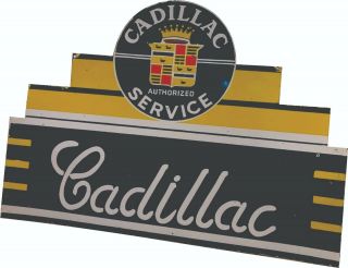 Porcelain Cadillac Enamel Sign Size 36 