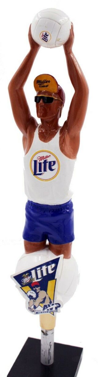 Miller Lite Avp Volleyball Player 3d Figural Beer Tap Handle