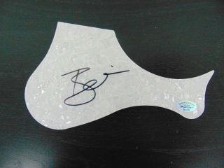 " Ziggy Stardust " David Bowie Hand Signed Pickguard Authenticated