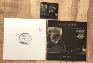 Willie Nelson Autograph - Signed Test Pressing - Last Man Standing - Vinyl