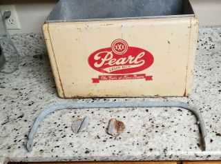 Vintage Xxx Pearl Lager Beer Metal Cooler Missing Lid