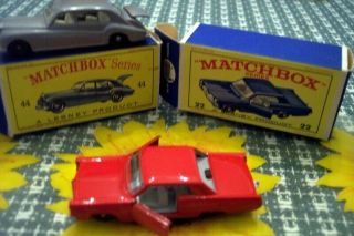 Match Box Cars Models No 22 Pontiac Gp Coupe And No 44rolls - Royce Phantom V