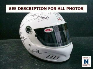 Noblespirit {3970}bell Racing Autographed Helmet Mario Andretti &more