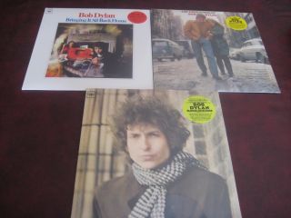 Bob Dylan Rare 1st Edition Mono 180 Gram 33&1/3 Lps Bringing Blonde &freewheelin