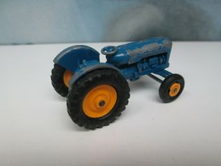 Matchbox/ Lesney 72a Fordson Tractor Blue / YELLOW Wheels Front & Rear Boxed 4