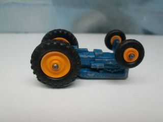 Matchbox/ Lesney 72a Fordson Tractor Blue / YELLOW Wheels Front & Rear Boxed 6